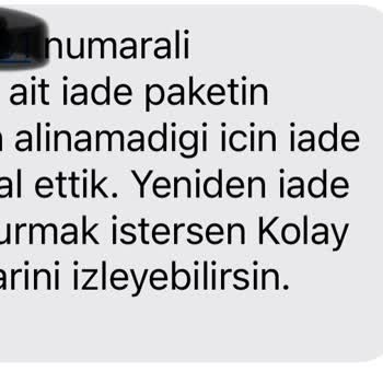 Trendyol Adresten İade Almama