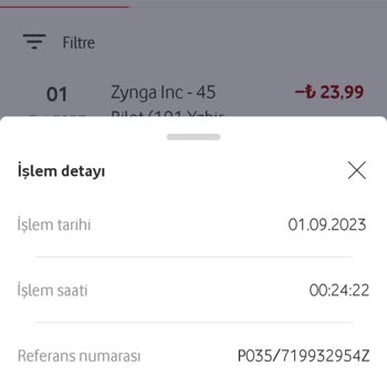 Vodafone Mobil Ödeme Hatalı Para Çekimi