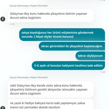 Amazon İptaller Ve Hediye Kartı
