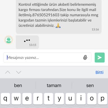 MNG Kargo Kargo Kayboldu Tazmin Talebi Reddedildi