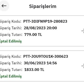 Epttavm'de Siparişlerin İptal Edilmesi