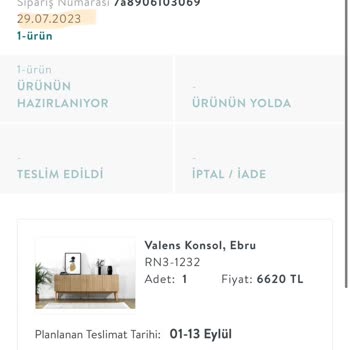 Vivense Teslimat Gecikmesi Sorunu