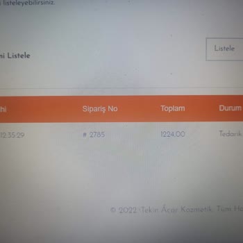 Tekin Acar Kozmetik (Kadıköy) Tekin Acar Siparişimi Göndermiyor