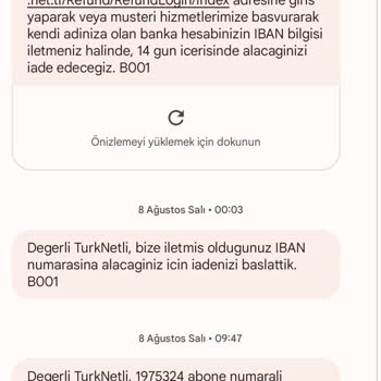 TurkNet Fatura Borç Talebi