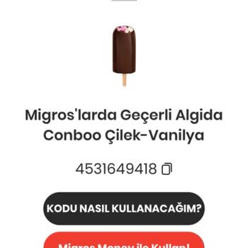Migros Algida Puan Dondurma Vermiyor