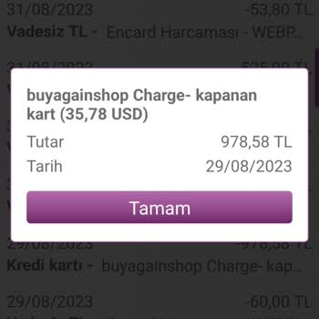 Enpara.com Kredi Kartımdan Bilgim Haricinde Para Çekilmesi
