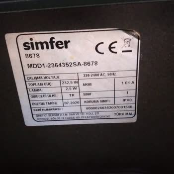 Simfer Davlumbaz Filtresi Değişimi