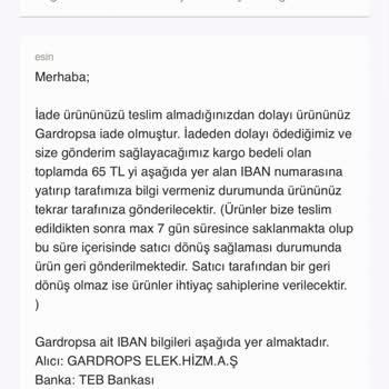 Gardrops Uygulaması Yanlış Kod