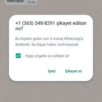 WhatsApp'dan Yurt Dışı Kodlu Gelen Mesaj