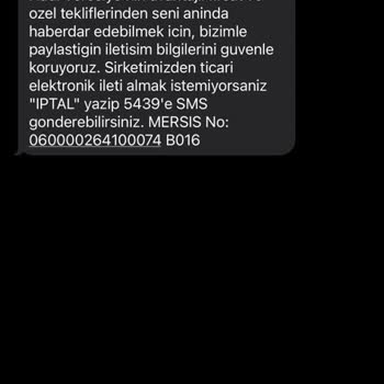 Hadi Tom Pay Bilgi Paylaşım Mesajı, Rıza Dışı İşlemdir!