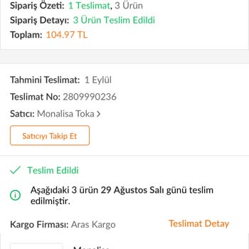 Aras Kargo Teslim Edildi Gözüküp Teslim Edilmedi