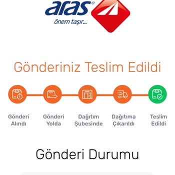 Aras Kargo Teslim Edildi Gözüküp Teslim Edilmedi