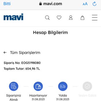 Mavi.com Teslimat Gecikmesi