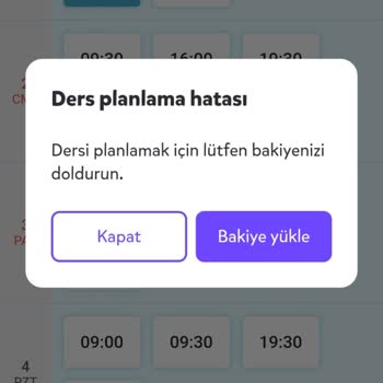 NovaKid Parasını Ödediğimiz Dersler İçin Randevu Oluşturamıyoruz