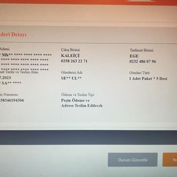 İzmir MNG Kargo Ege Şubesi 3. Sanayi Kargomu Bulamıyor