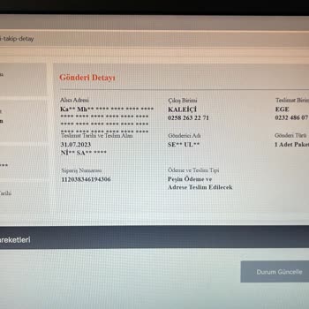 İzmir MNG Kargo Ege Şubesi 3. Sanayi Kargomu Bulamıyor