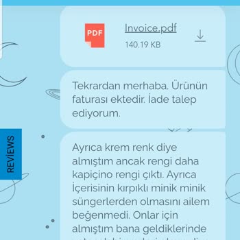 Pufero Puf Firması Maillere Cevap Vermiyor. İade Kabul Etmiyor.