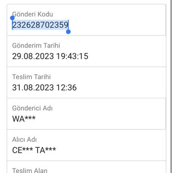 Watsons Yanlış Kişiye Teslimat