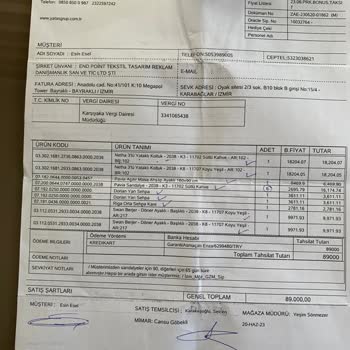 Enza Home Ürünlerimin Teslim Edilmemesi