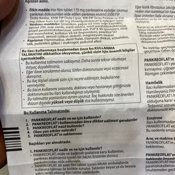 Recordatı İlaç Pankreoflat İlaç