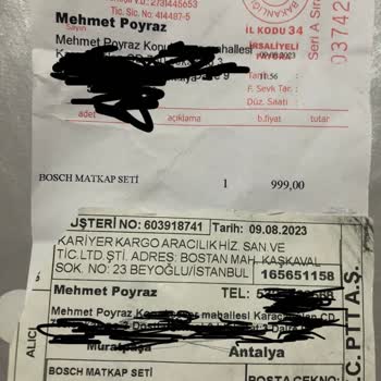 Delfi Market Lojistik Pazarlama Delfi Market Bize Yanlış Matkap Gönderdi Hiçbir Şekilde Ulaşamıyoruz