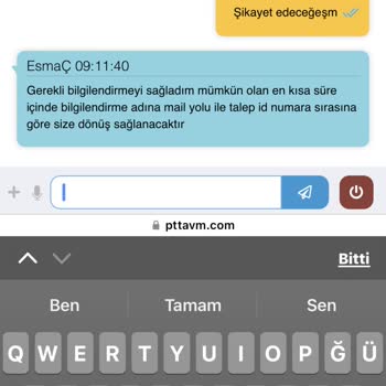 PttAVM Paramı Geri Alamıyorum