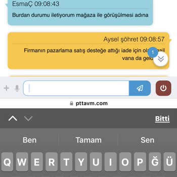 PttAVM Paramı Geri Alamıyorum