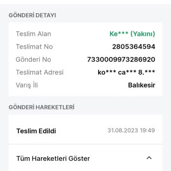 Trendyol Express Kaz Şubesi Dağıtıma Çıkmadan İade Yaptı