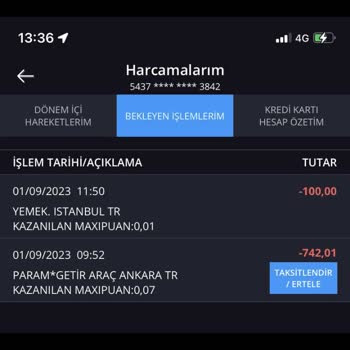 GetirAraç 24 Saat 100 Km Olarak Aldığım Paket Dakika Ve Km Tarifesi Uygulandı :(