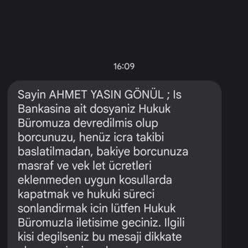 İş Bankası'na Olan Borç