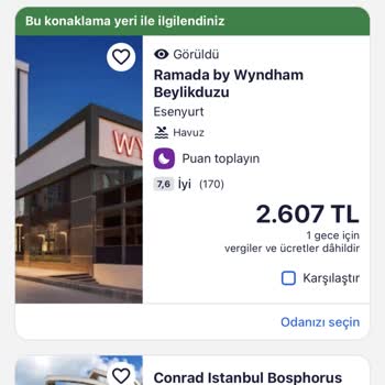 Hotels.com Pahalı Ücret, Afaki Fiyat