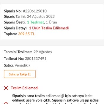 Sürat Kargo Gönderi Teslim Edilememesi