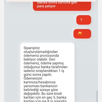 Tıkla Gelsin Uygulamasında İade Sorunu