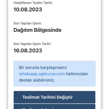 AGT Kurye (aynigunteslim.com) AGT Kuryenin Teslimatı 25 Gündür Yapmaması