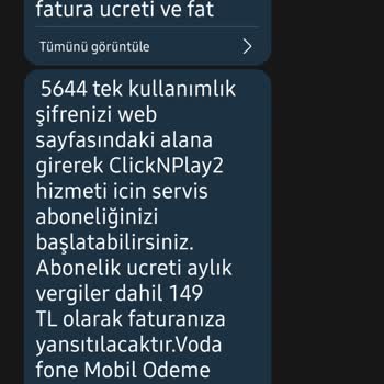 Vizyon Elektronik Para Vodafone Pay İznim Olmadan Üyelik Onayı
