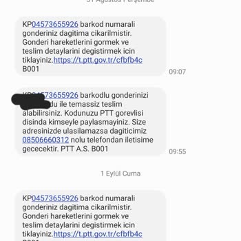 PTT Kargo Eve Ürünü Getirmemesi