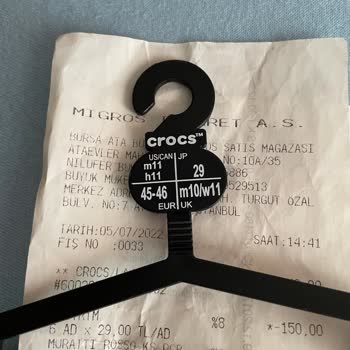 Crocs Terlik & Ayakkabı Crocs Terliğin Küçülmesi