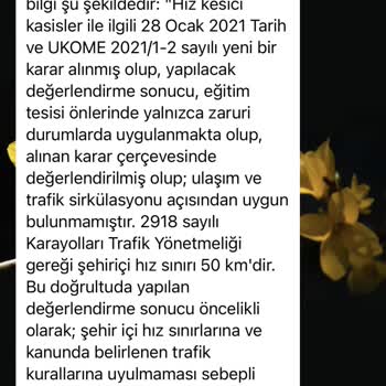 İbb Hız Kesici Yapılması Talebi