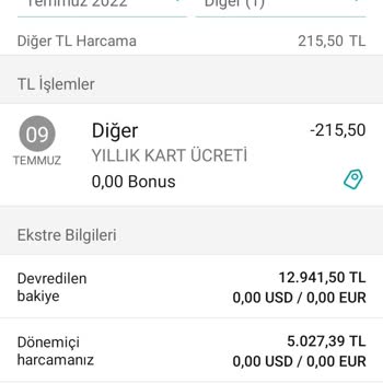 Garanti Bankası Kredi Kartı Aidatı