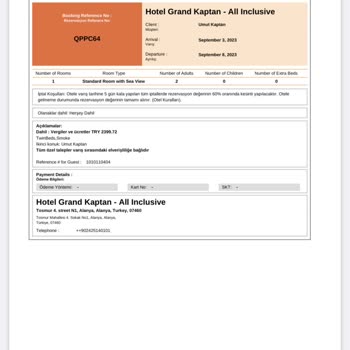 Grand Kaptan Hotel Otel Fazladan Ücret Talep Ediyor