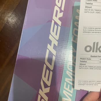 Skechers Ayakkabı İç Tabanı Daha 1 Giyilmede Çıktı