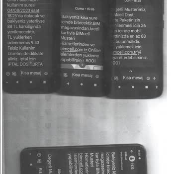 Bimcell Telefona Yüklenen Para