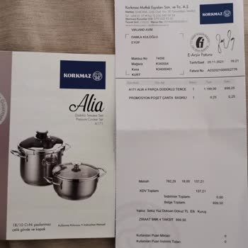 Korkmaz Mutfak Eşyaları Düdüklü Tencere Seti Hava Kaçırma Sorunu