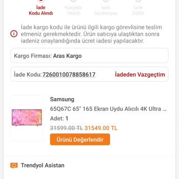 Teknosa Samsung Türkiye Ürün Teslim Edemiyor