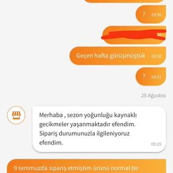 Vavrattan Ürünün 2 Aydır Teslim Edilmemesi