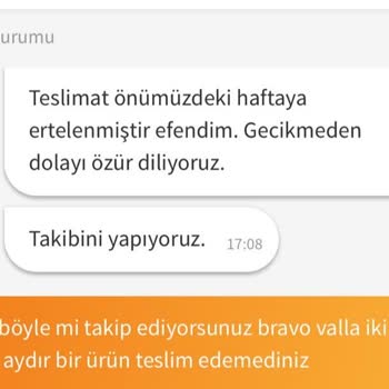 Vavrattan Ürünün 2 Aydır Teslim Edilmemesi