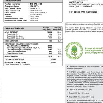 Türk Telekom İki Kez Fatura Tahsili