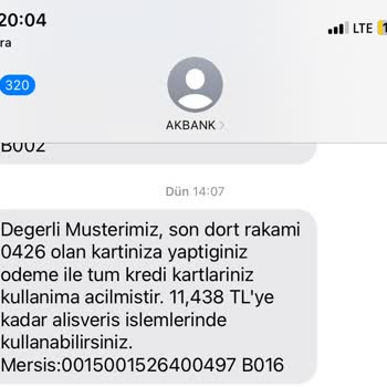 Akbank Kredi Kartımı Açıp Kapatıyor