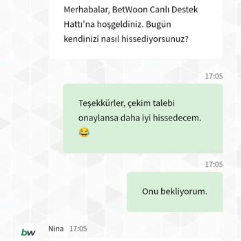 Betwoon Para Çekme Talebi