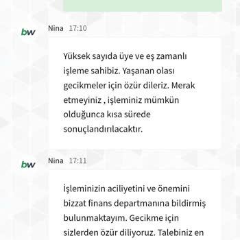 Betwoon Para Çekme Talebi